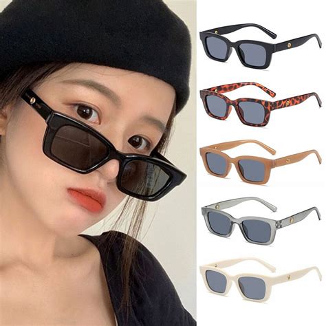 rectangle sunglasses womens|rectangle vintage sunglasses.